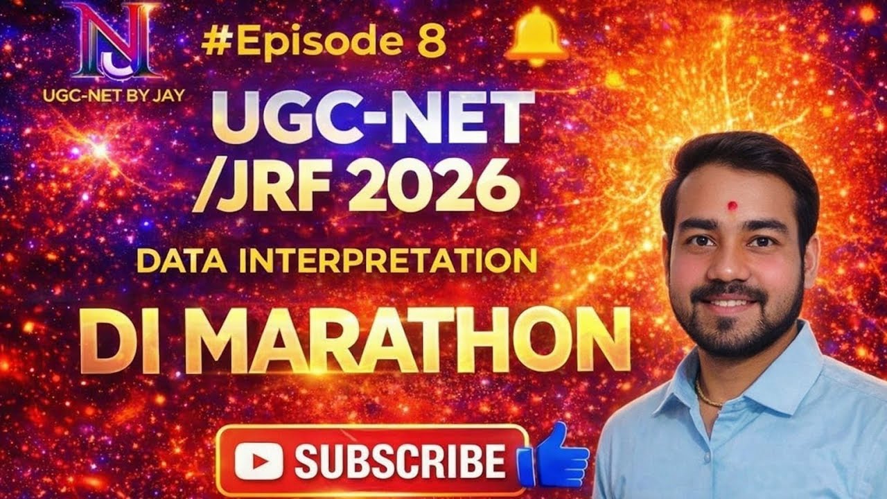 UGC-NETJRF- DATA INTERPRETATION DI 🔥 MARATHON 🔥 #ugcnetdi #ugcnetmarathon #ugcnetpaper1 #ugcnet2026 