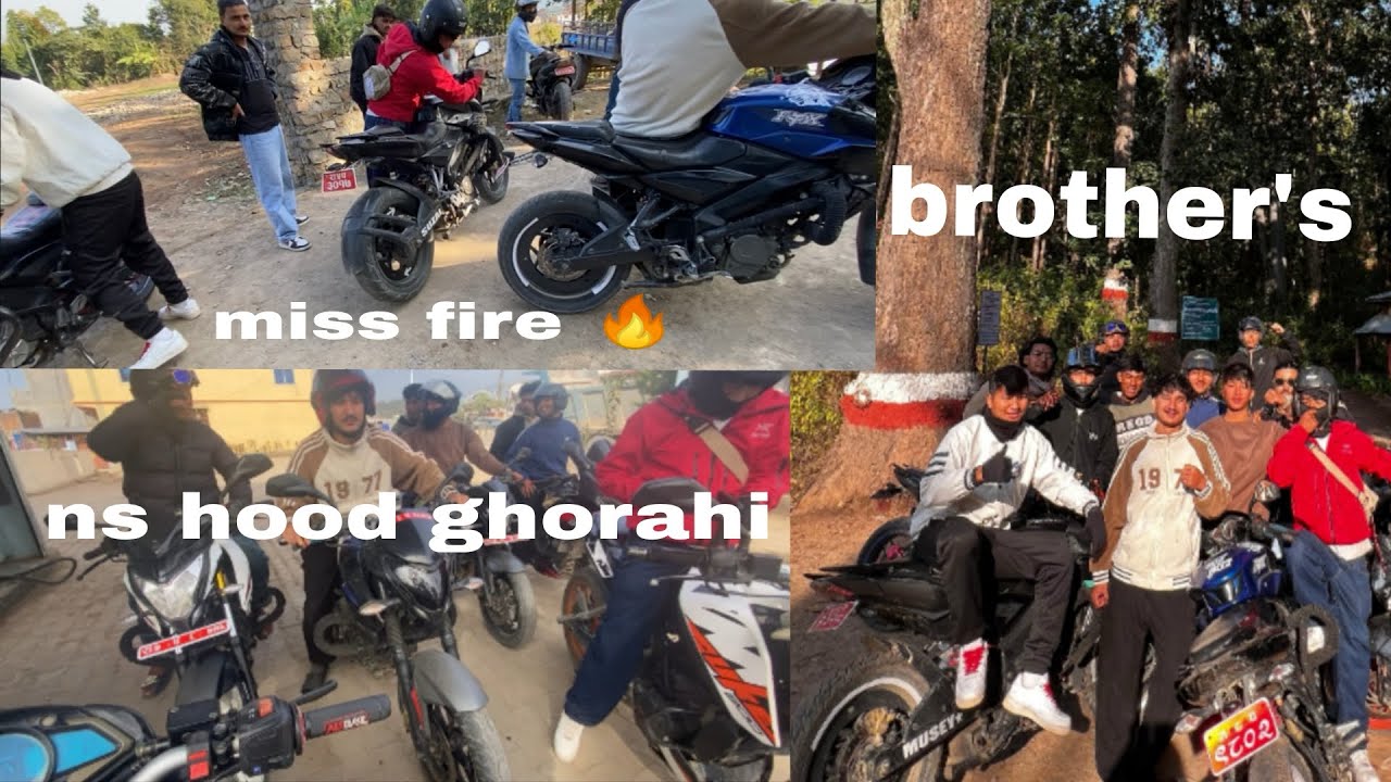 Short and sweet ride with my gtown boys ❤️#ghorahi #mountains #ns200 #travel #rider #vlog #nshood