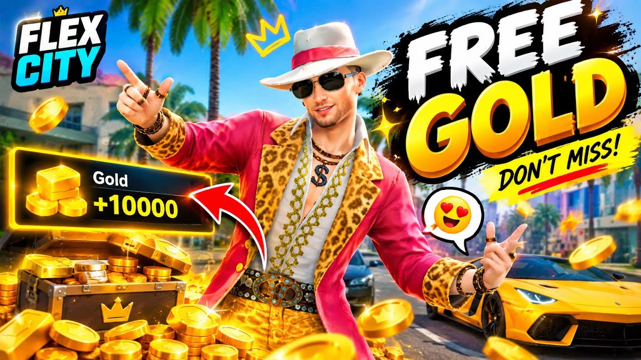 Flex City FREE GOLD Giveaway! 😱🏆