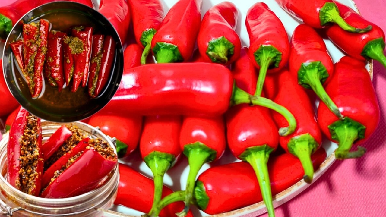 लाल मिर्च का भरवाँ अचार इस तरीके से बनाएं तो सालों तक नहीं ख़राब होगा। lal mirch ka achar