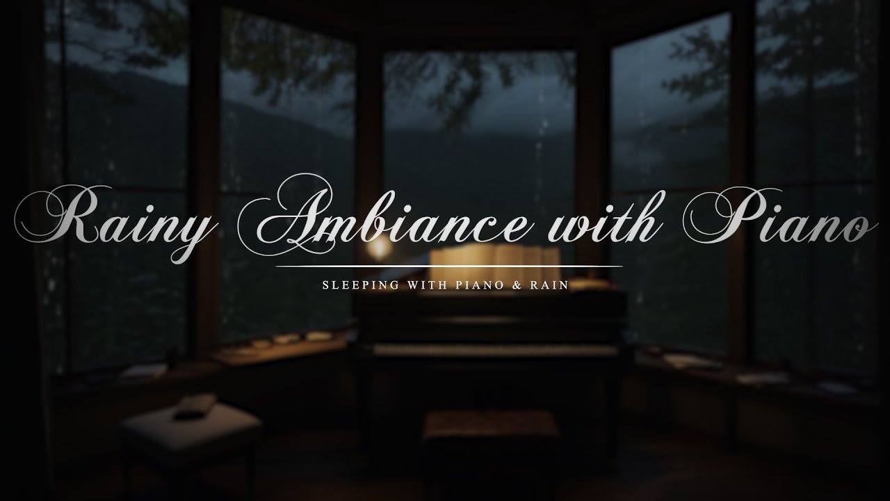 Rainy Night Ambiance with Piano | A Calming and Soothing Environment for Your Mind's Well Being