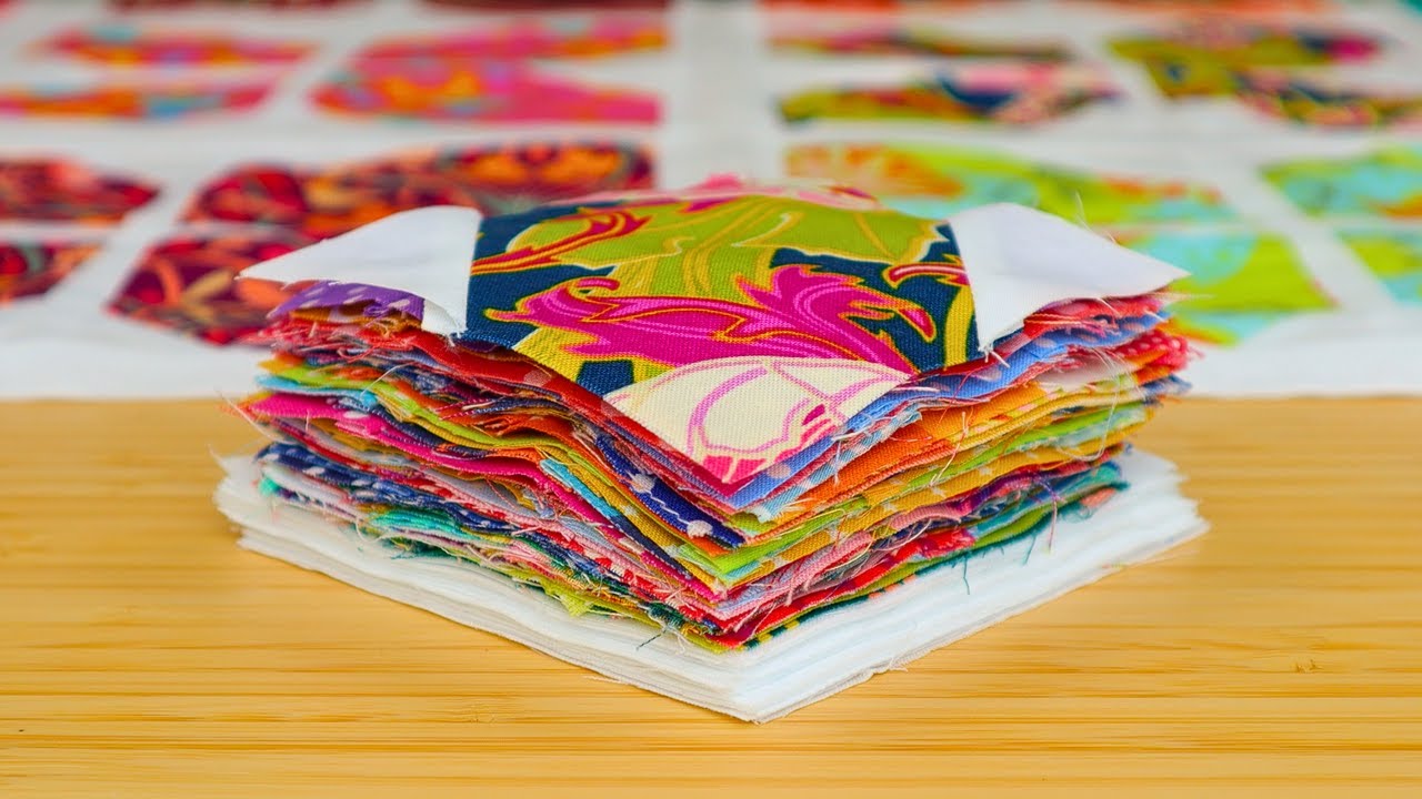 The Quickest Flower Quilt Ever Without Any Tiny Cutting