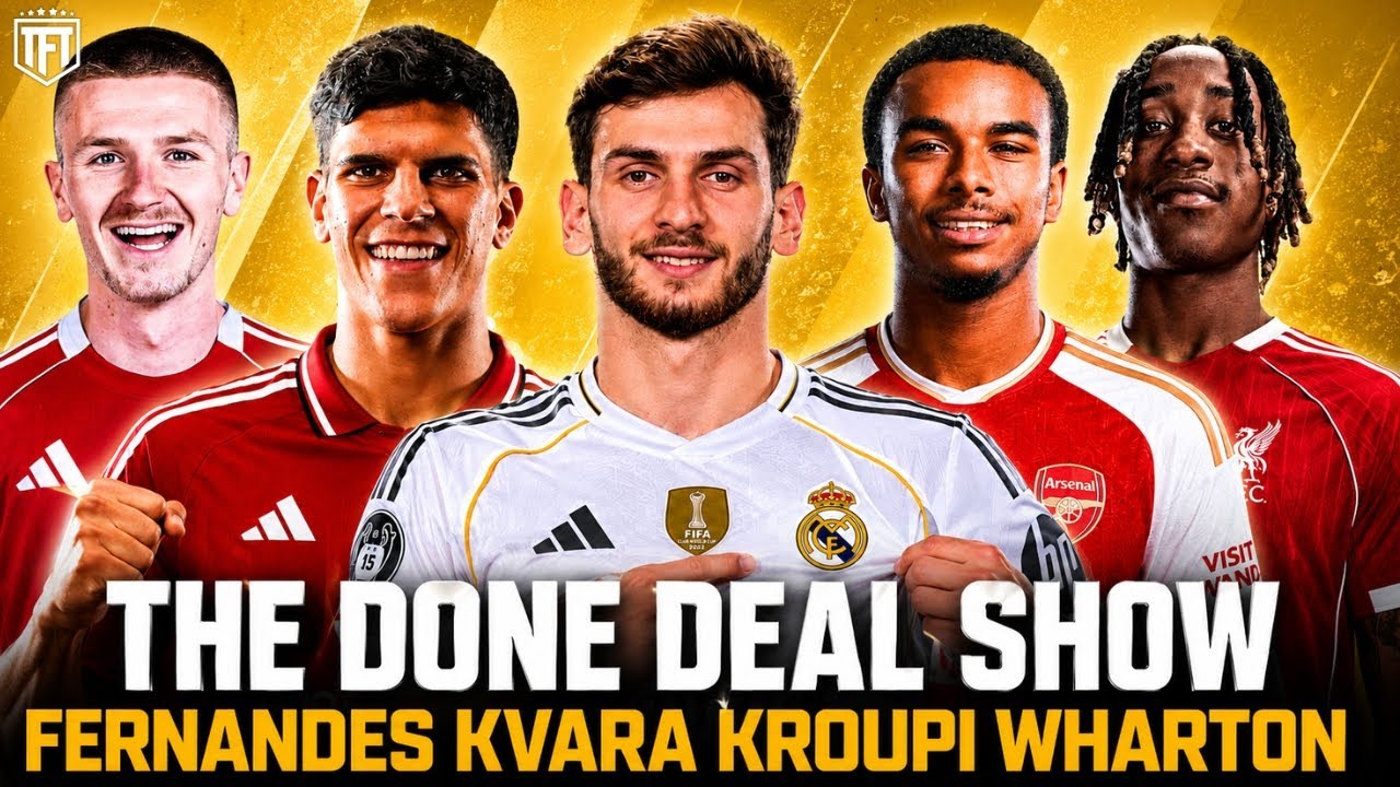&pound;150m Kvara BID! Arsenal to SIGN ATTACKER✅ Fernandes PICKS Man Utd🚨 Wharton &pound;100m BID to Liverpool