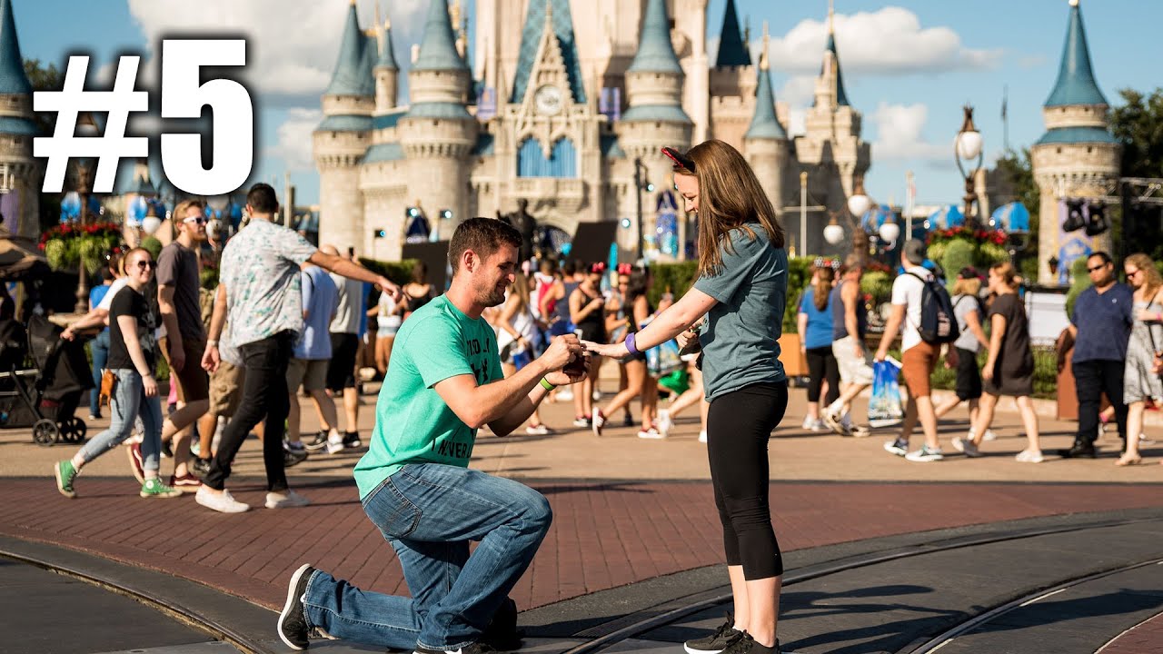 10 лучших идей для предложения руки и сердца в Disney World! Видео: Волшебное королевство и замок...