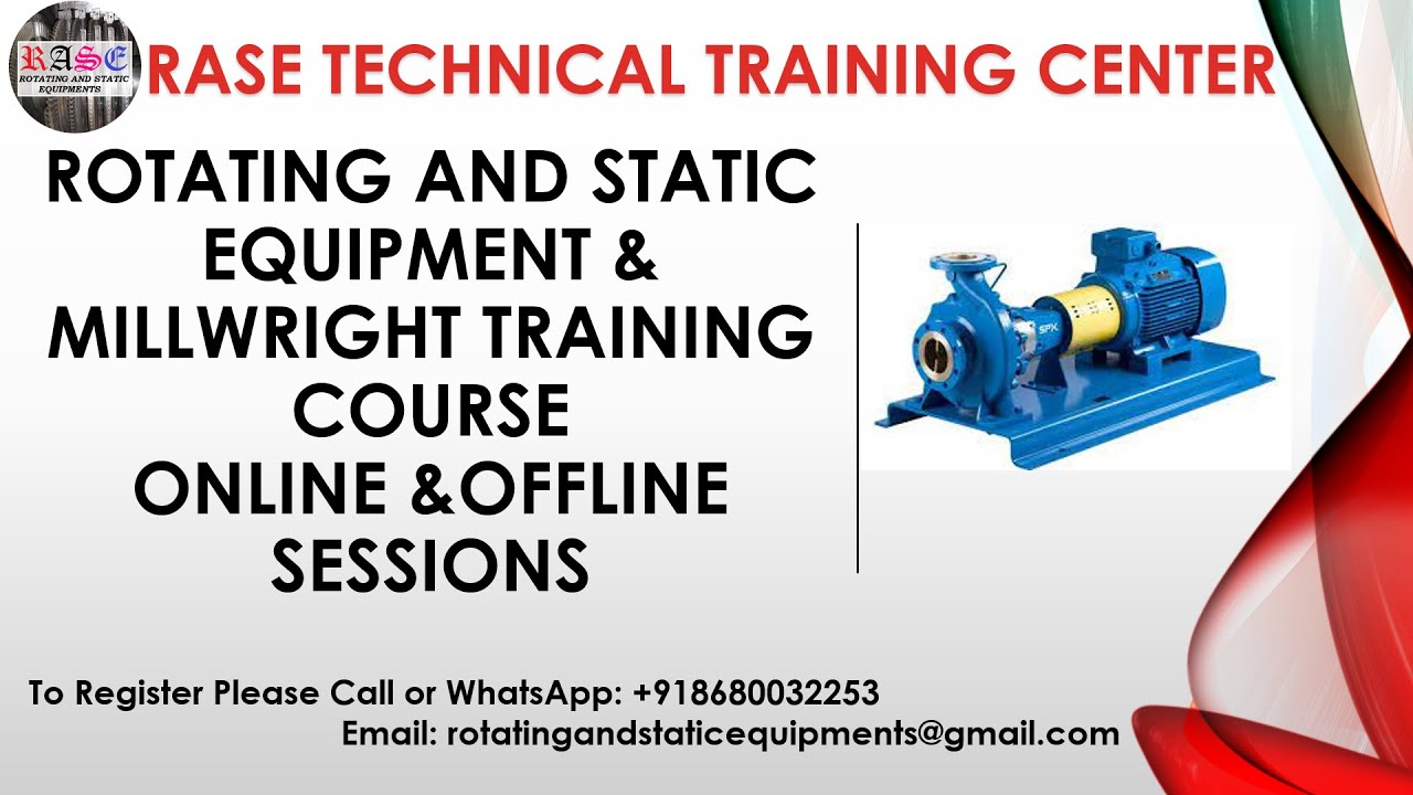 ROTATING EQUIPMENT INSTALLATION AND MAINTENANCE TRAINING | RASE TECHNICAL TRAINING CENTRE | REVIEWS