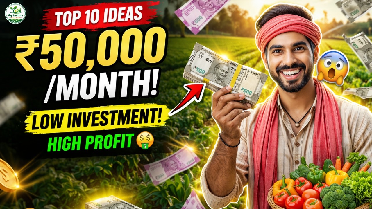 Top 10 Profitable Farming Business Ideas in India 💰 (Low Investment, High Profit)