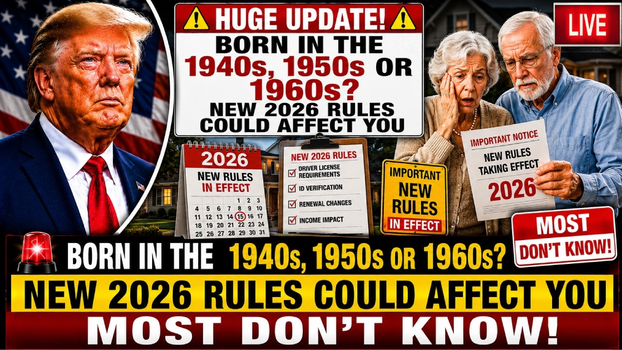 🚨 BORN IN THE 1940s, 1950s OR 1960s? NEW 2026 RULES COULD AFFECT YOU &mdash; MOST DON'T KNOW