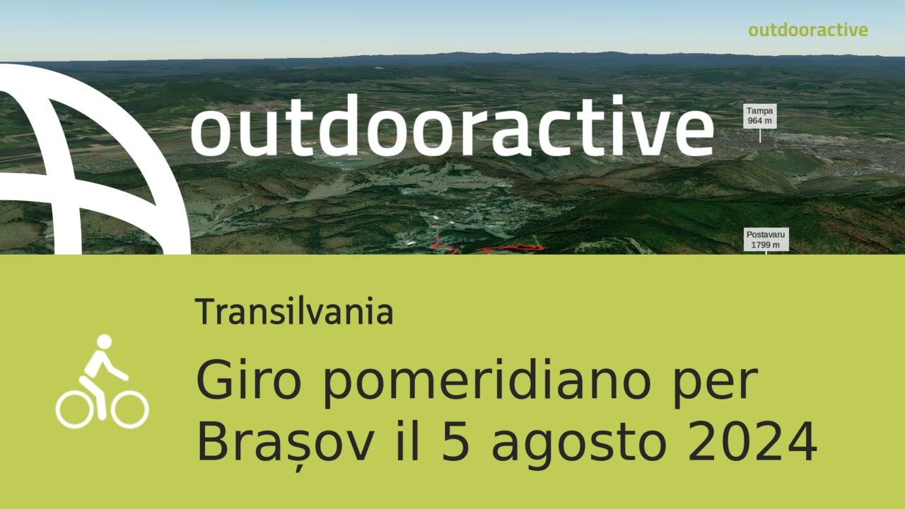 Video 3D interattivo: Giro pomeridiano per Brașov il 5 agosto 2024
