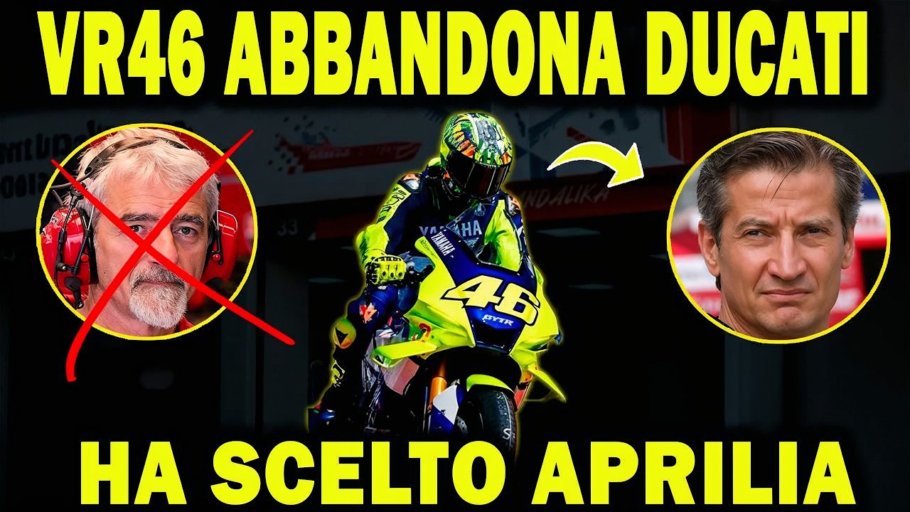 Rossi lascia Ducati per Aprilia e Ducati perde tutto: piloti, Academy e identità nello stesso anno!