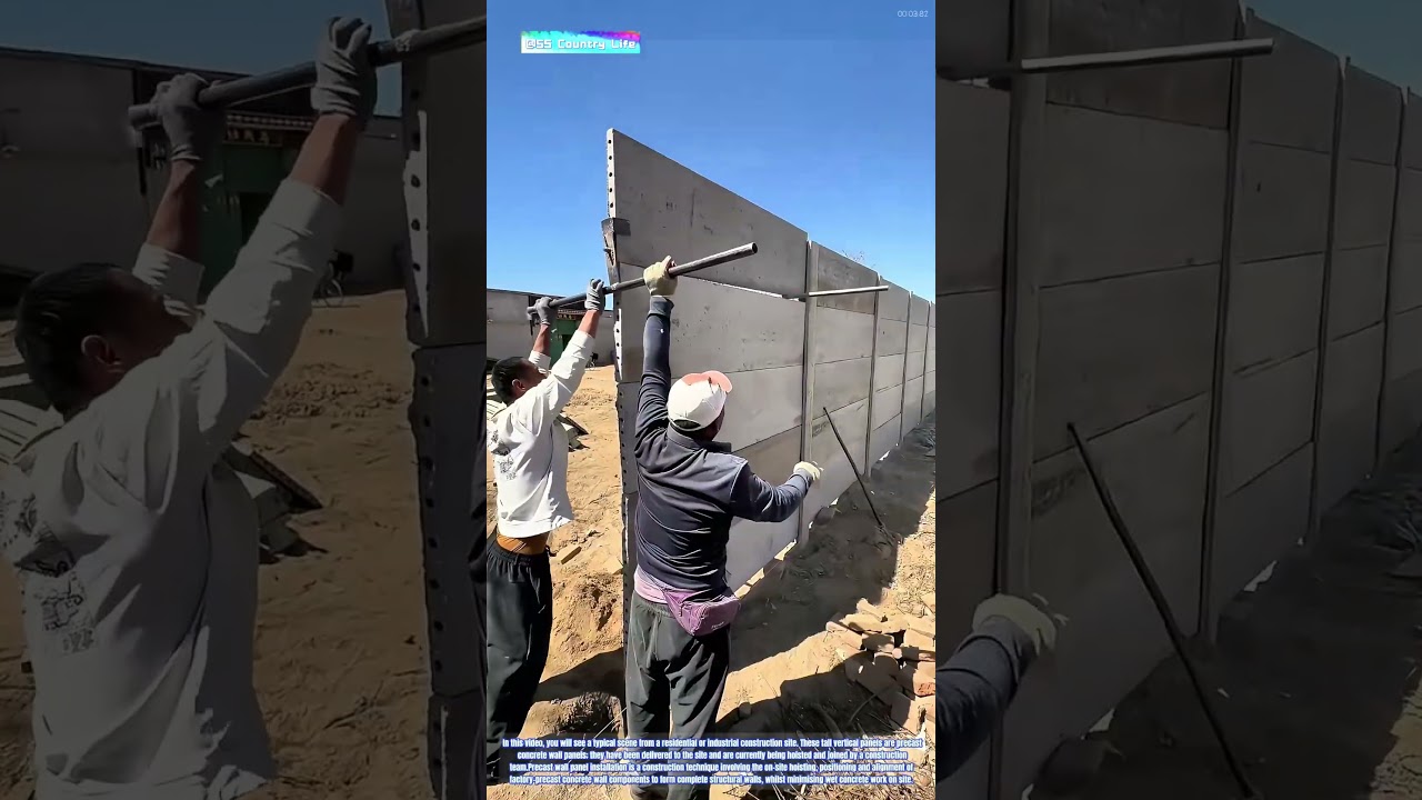 Concrete Rising: How Workers Master the Art of Precast Wall Panel Assembly