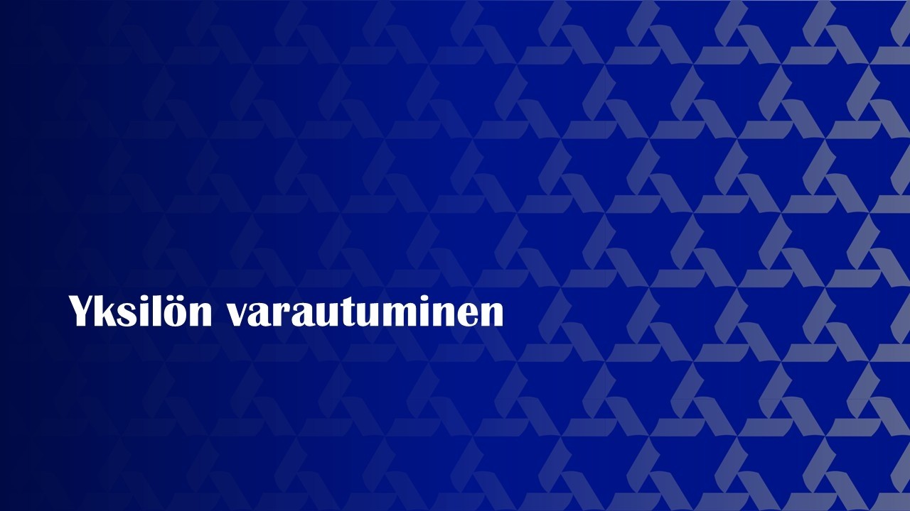 Yksikön varautuminen