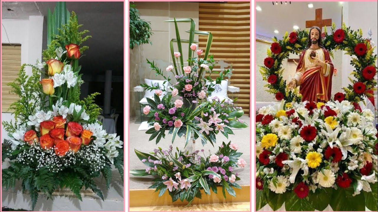 most beautiful Christmas Church flower arrangement and decoration ideas