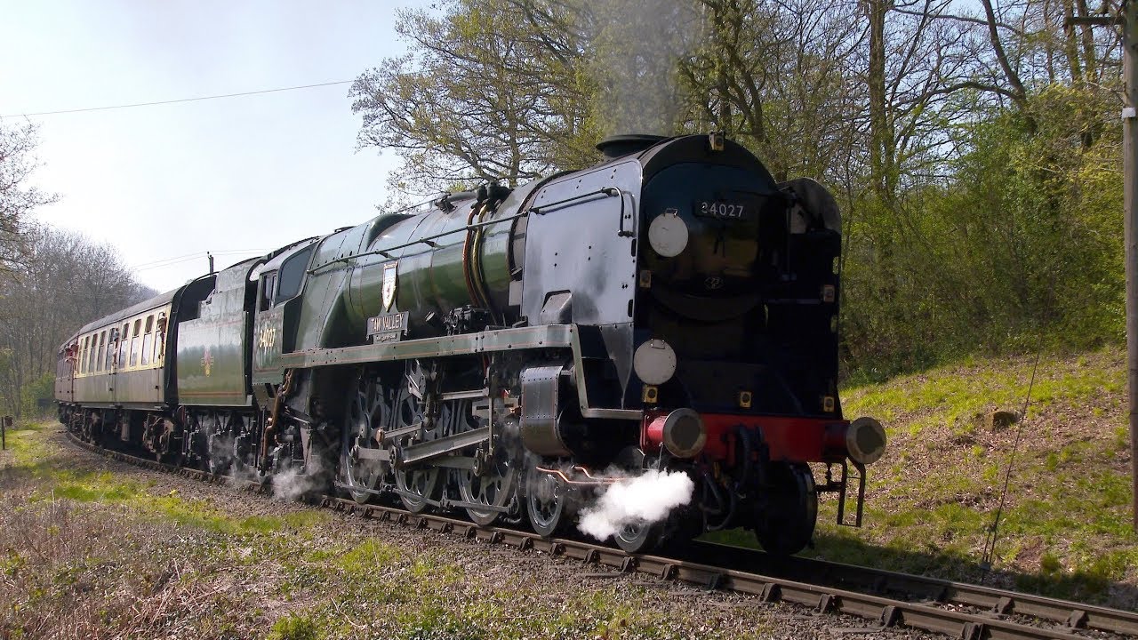 Easter Saturday at the Severn Valley Railway SVR featuring Taw Valley & a Class 40 - a 4K video