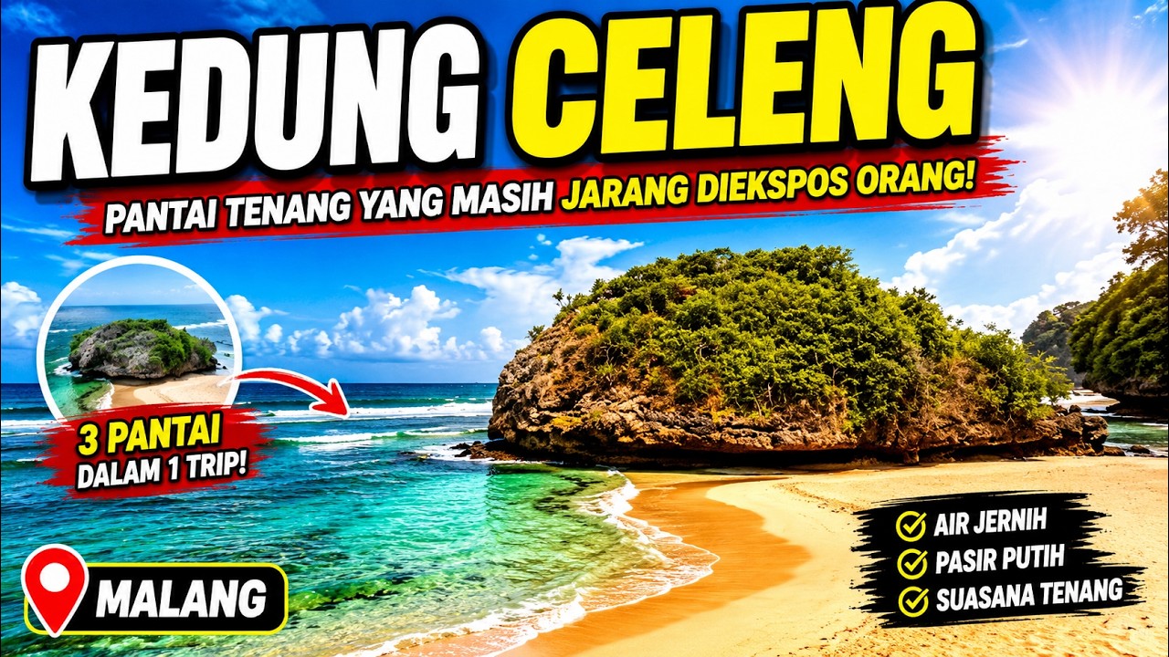 PANTAI KEDUNG CELENG MALANG - PANTAI INDAH YANG JARANG DIKUNJUNGI ORANG