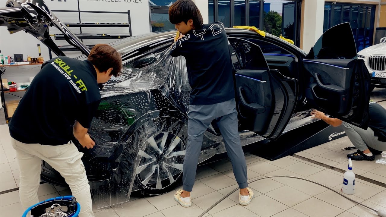 실시간 영상 | 잘 빠졌다 신형 테슬라 모델3 니어휀다PPF 1장 시공 | 경기도 안성 브리즈코리아 본사 | 대한민국 탑클래스 PPF전문점