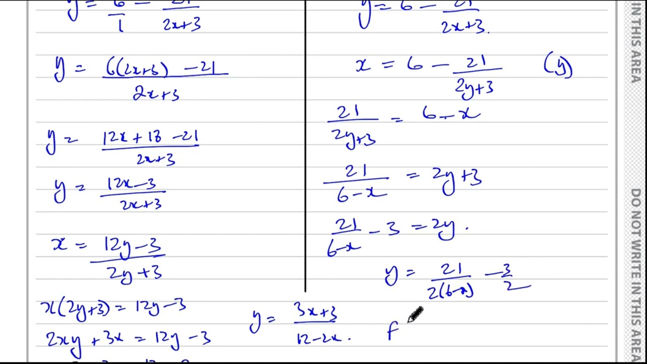 WMA13/01, (Edexcel), IAL, P3, октябрь 2024 г., Q6, Функции, Составные, Обратные, Область определения