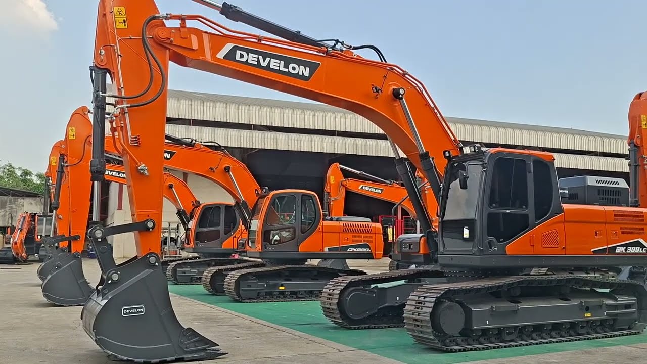 รีวิวสยาม ซัน นครปฐมดูแลรถขุด develon แต่เพียงผู้เดียวชมไปบ่นไป excavator