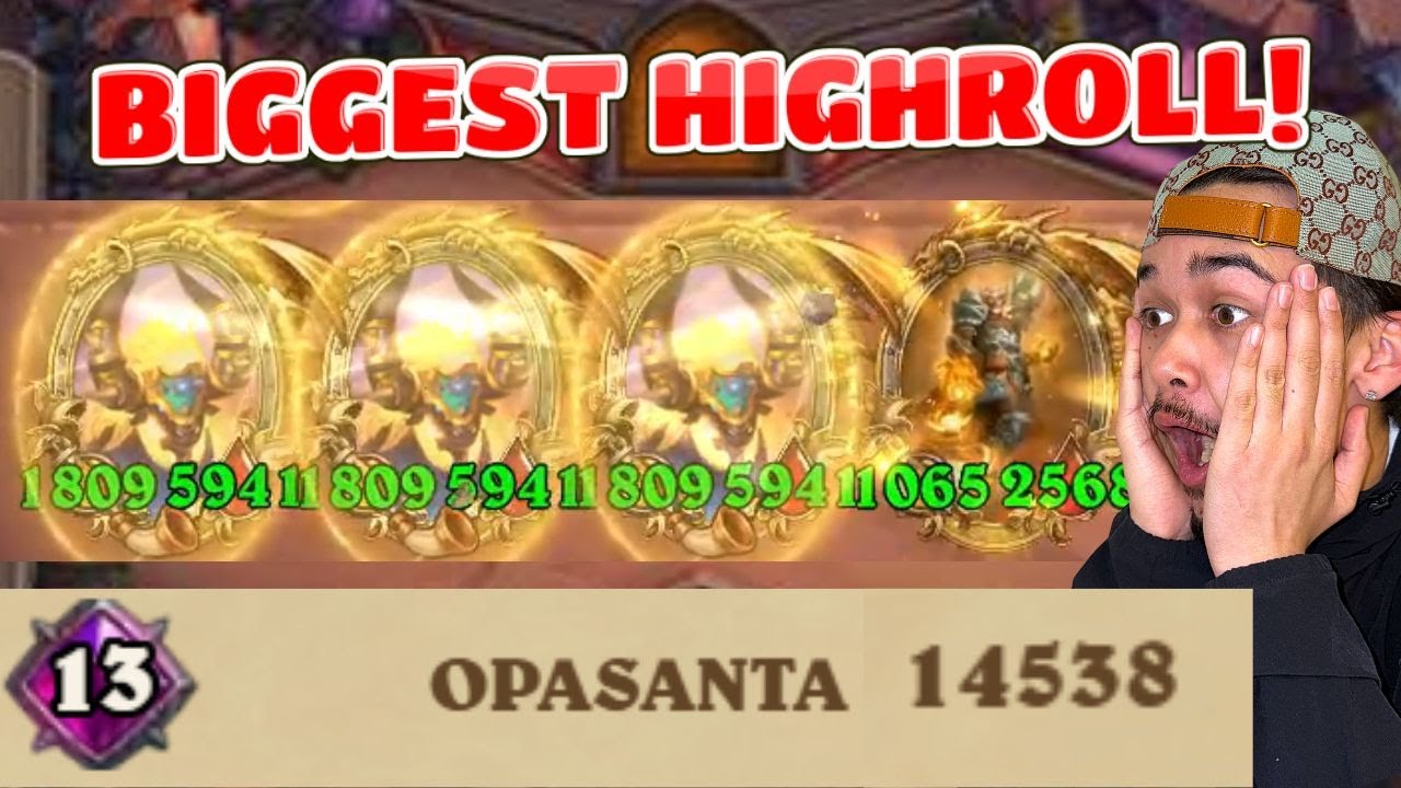 My BIGGEST HIGHROLL This Season | Hearthstone Battlegrounds