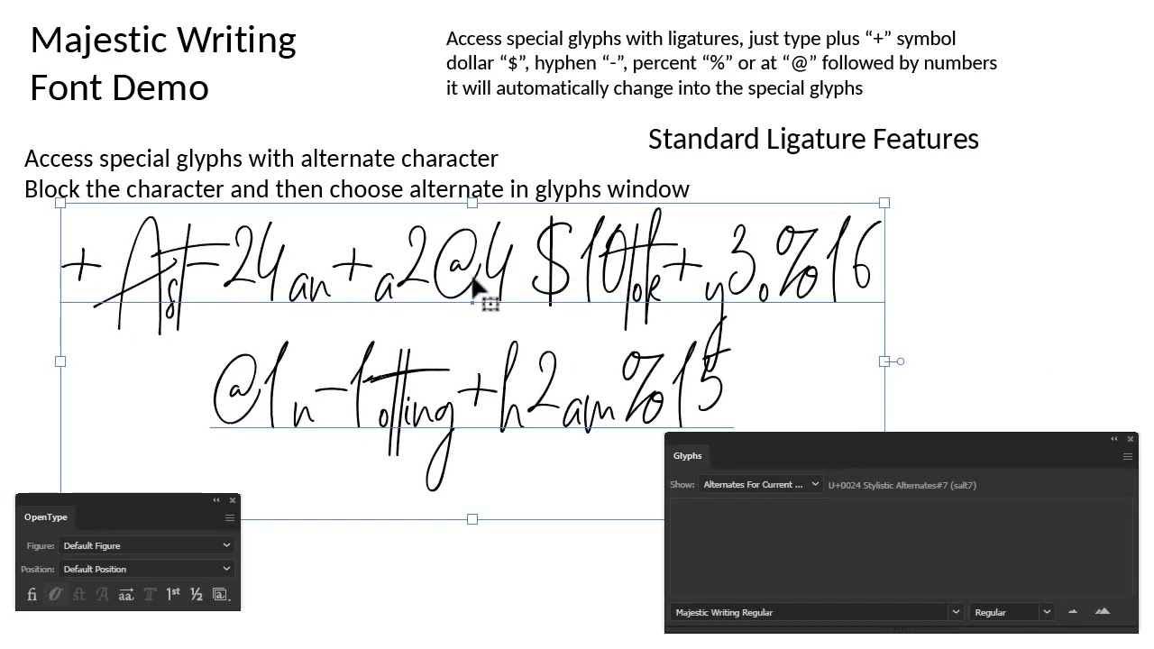 Majestic Writing Signature Font