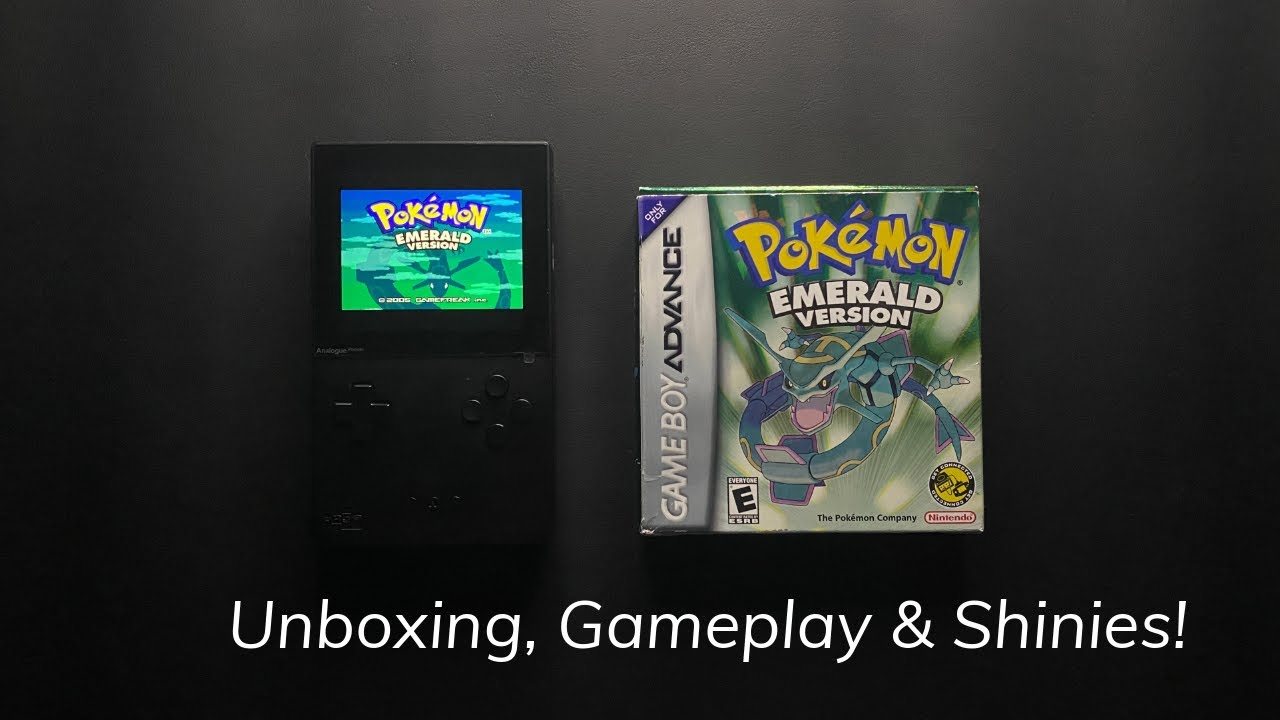 Pokémon Emerald (CIB) Unboxing & Gameplay on Analogue Pocket – Gym Battles & Shinies!