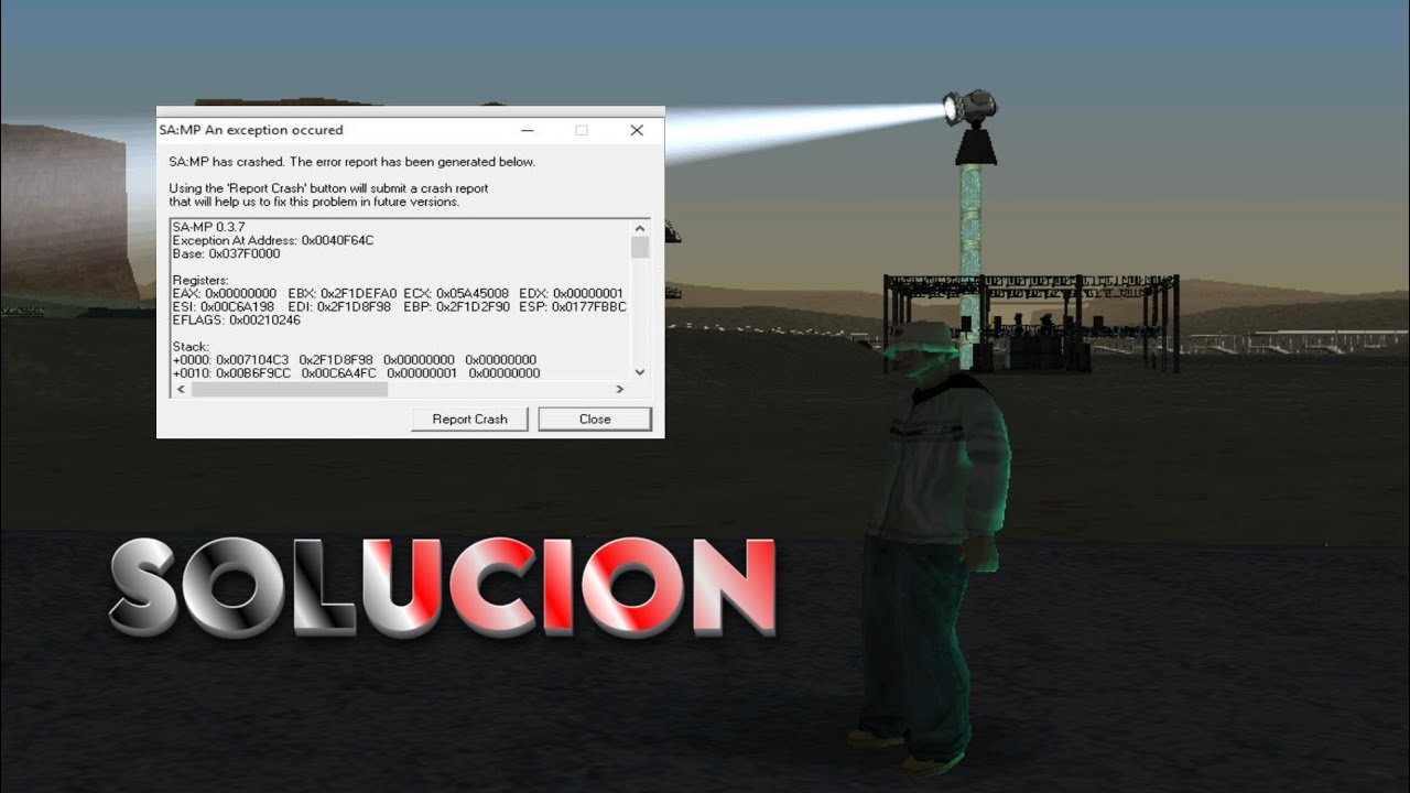SOLUCION DEFINITIVO DEL CRASH EN SAMP (GTA)