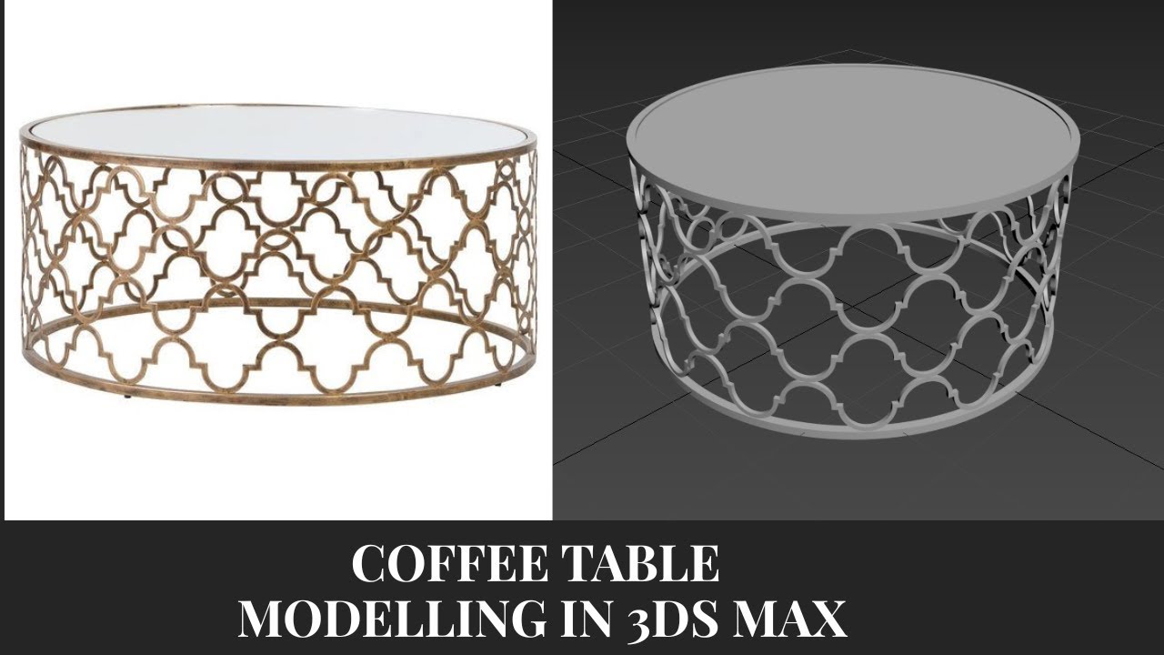 Coffee Table Modelling In 3ds Max | Table Design |Esthetic Space Decor