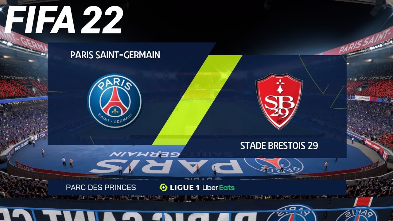 FIFA 22 - PSG vs Stade Brestois 29 - Ligue 1 | PS4