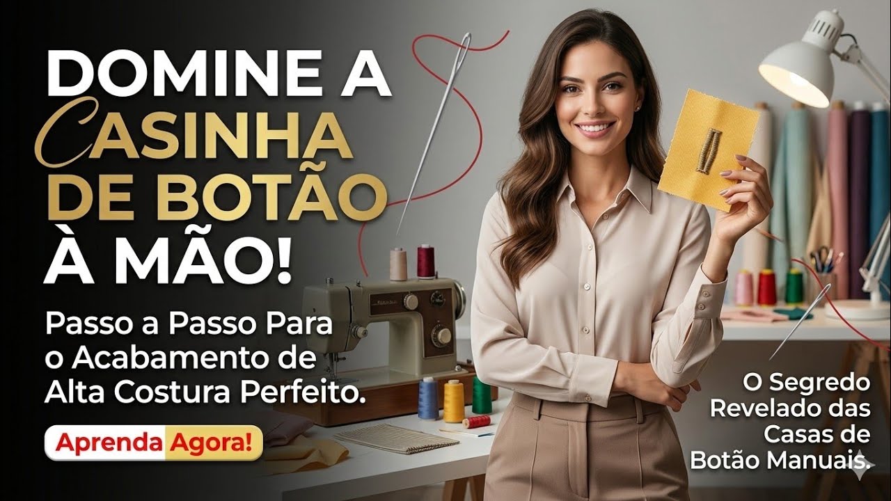 ✅️ DIY Como fazer Casinha de Botão à Mão_Costura fácil passo a passo para iniciantes Gisleide Novelo