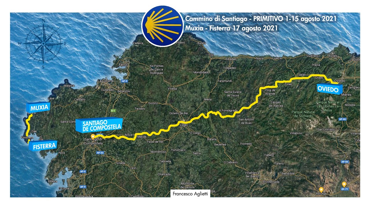 Cammino Primitivo 2021 - tracks