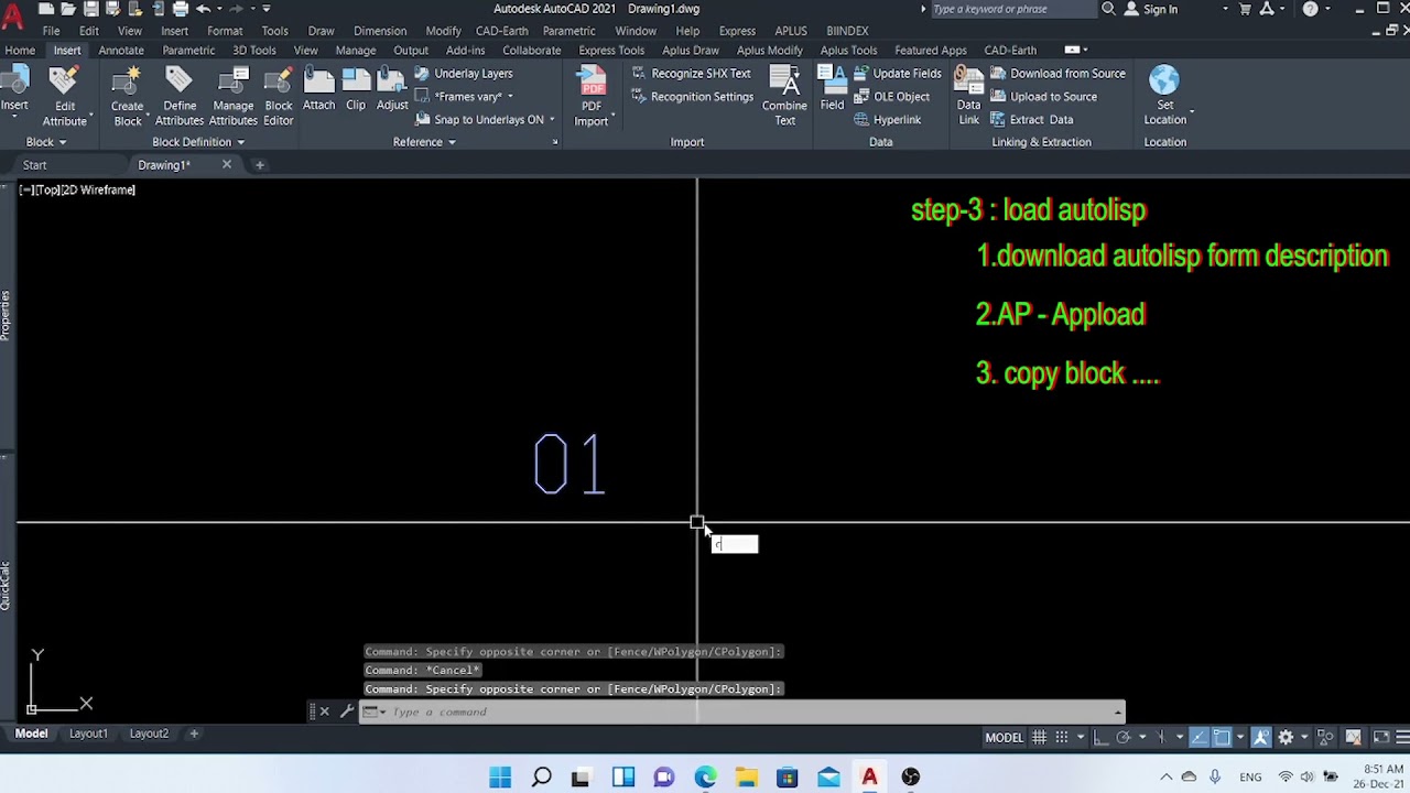 automatic number  Autolisp for autocad civil3d