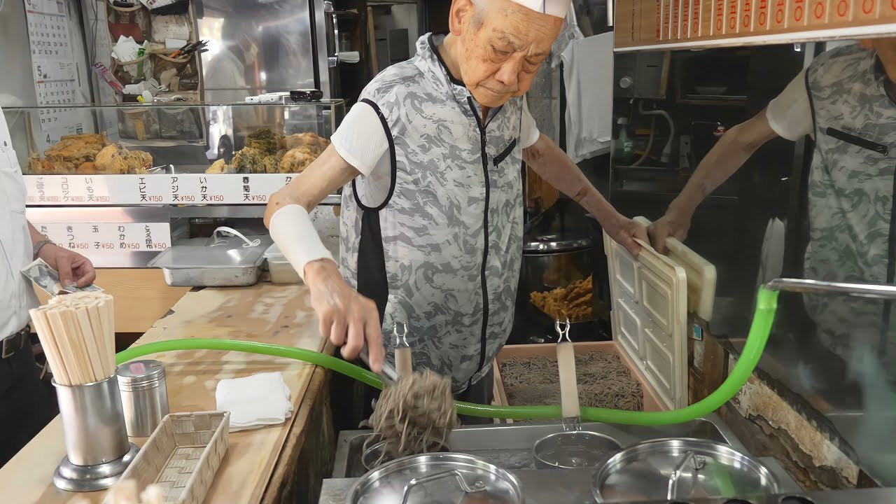 Provided at high speed for 40 seconds !! Standing Soba Udon Restaurant -Japanese Street Food | よりみち