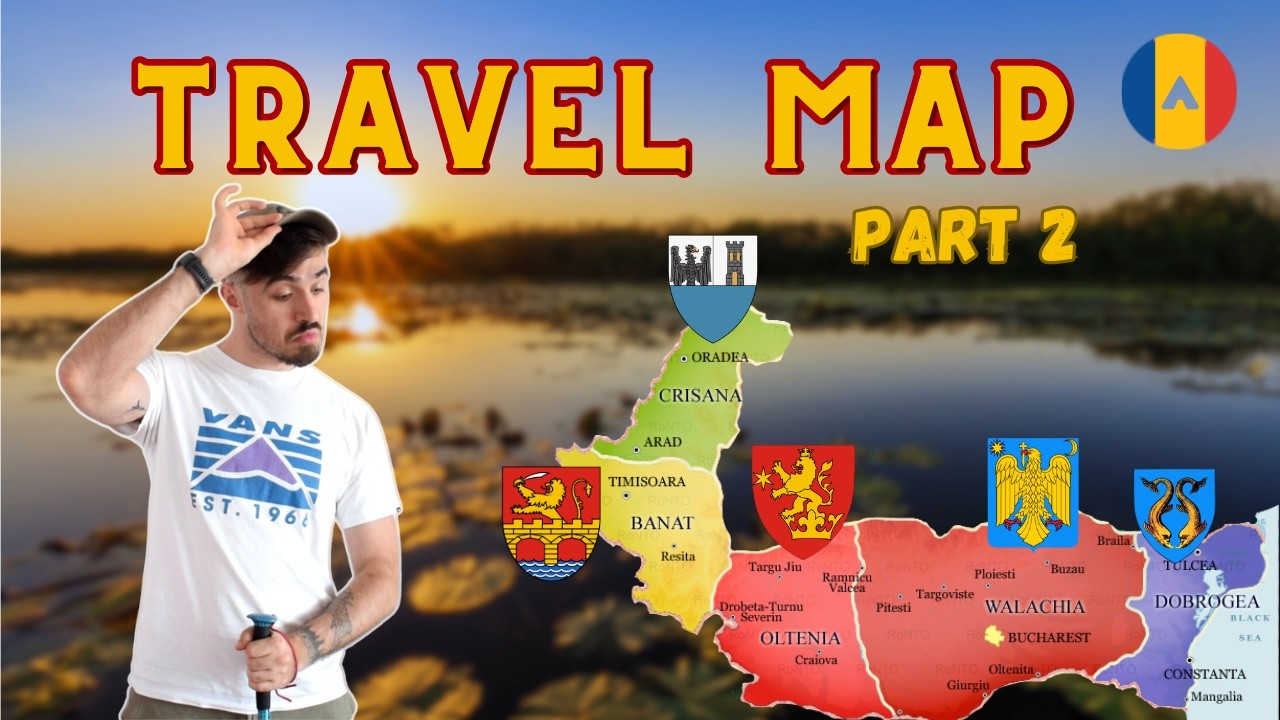 My Personal Map of Must-Visit Places in Wallachia, Banat, Dobrogea, Oltenia and Crișana 2/3