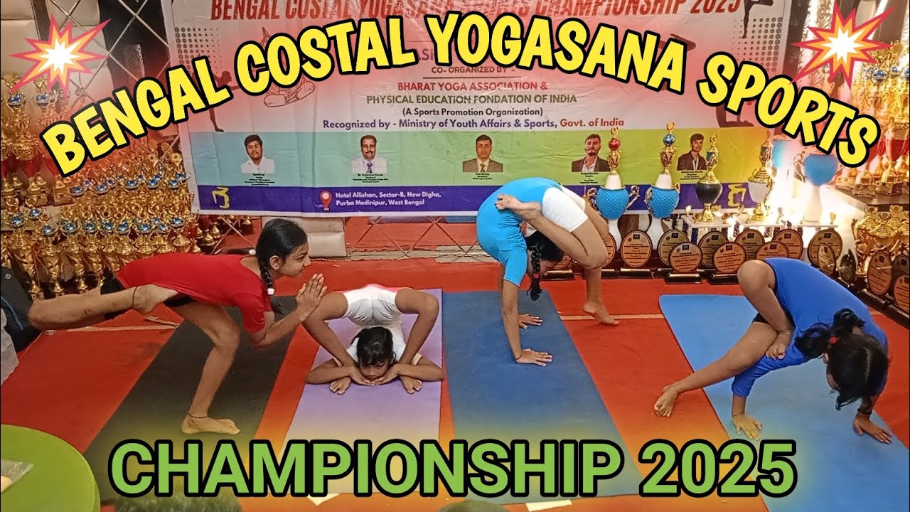 BENGAL COSTAL YOGASANA SPORTS CHAMPIONSHIP 2025 || INTERNATIONAL YOGA DAY #VLOG @Adrija04  #yoga