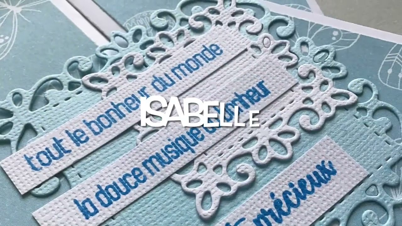 Carte Scrap hyper simple #isabelscrap