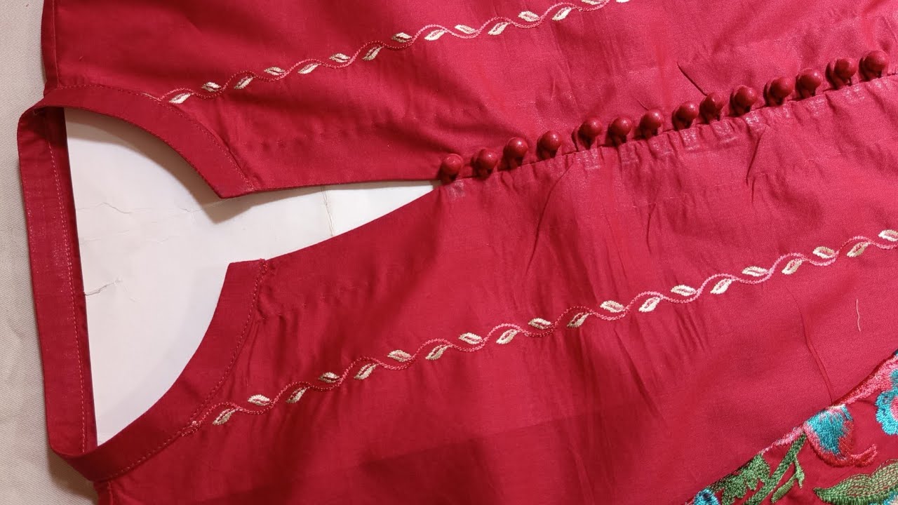 New method ke Sath boutique style mein flat collar neck design | #cuttingandstitching 