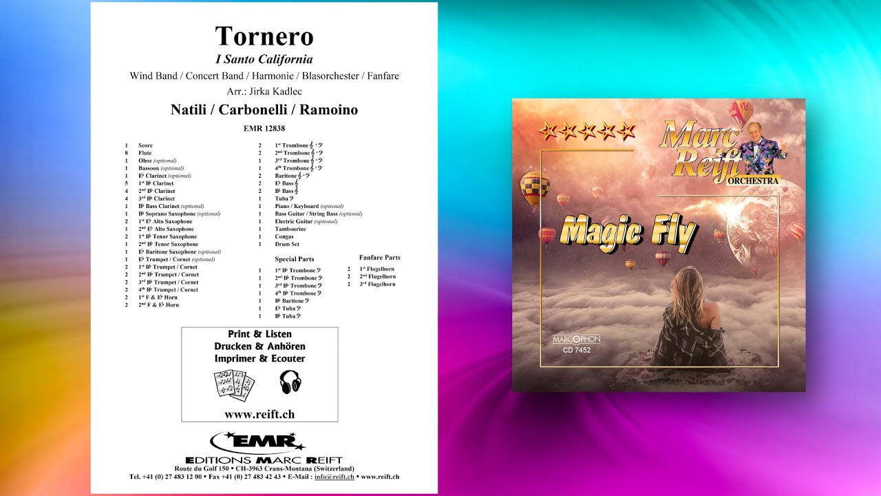 Natili / Carbonelli: Tornero - Editions Marc Reift - for Concert Band