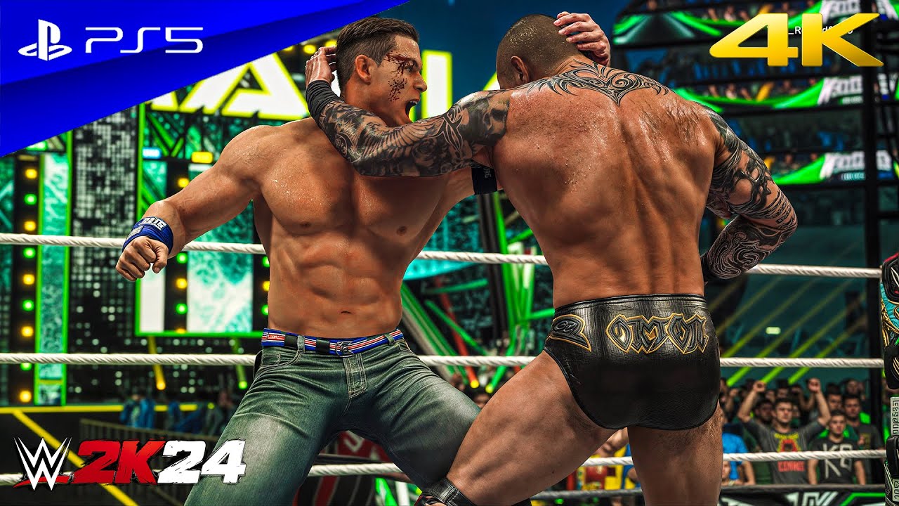 WWE 2K24 — Джон Сина против Рэнди Ортона | Матч Железного человека на Wrestlemania XL | PS5™ [4K60]