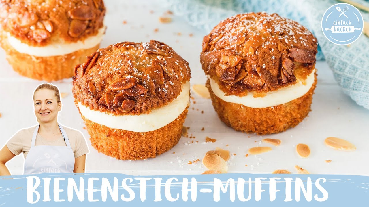 Bienenstich-Muffins | Bienenstich-Cupcakes | der Klassiker mal anders | Einfach Backen