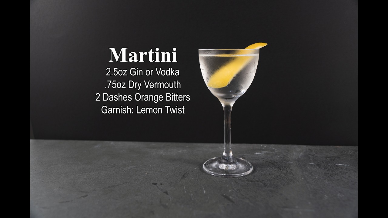 How The Martini Cocktail Formula Works (Cocktail Families #2)