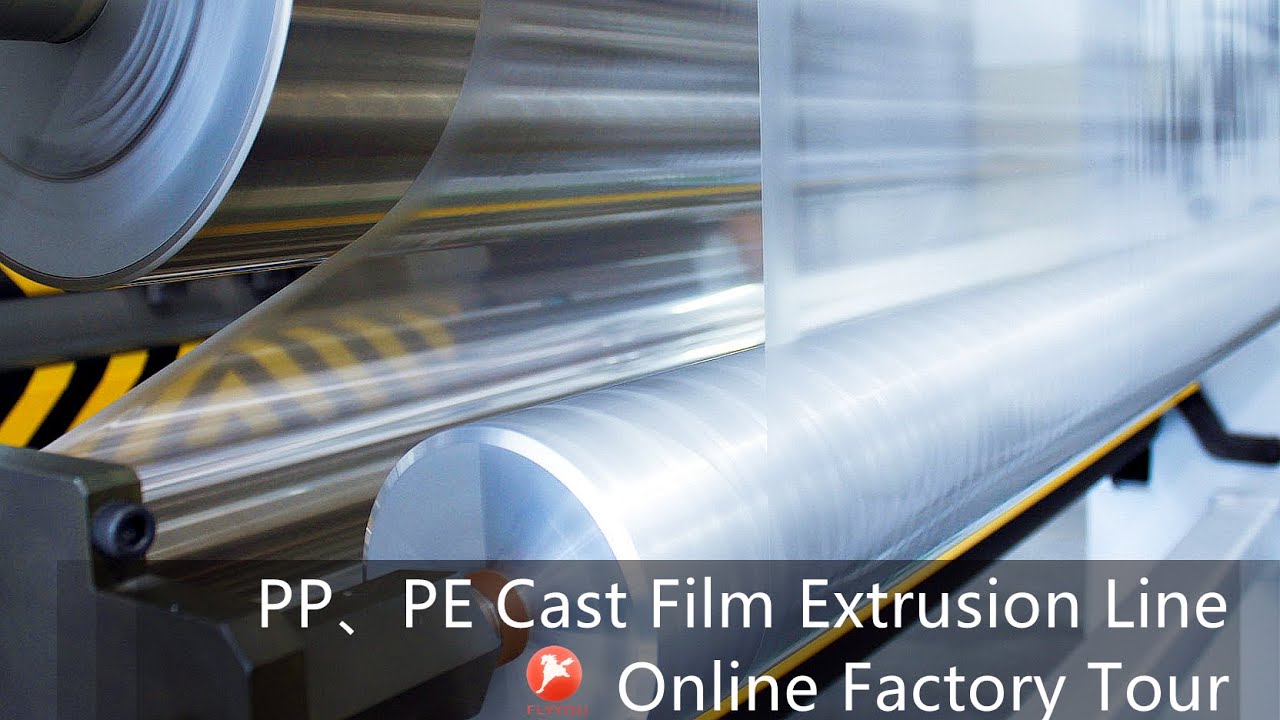 PE、PP Cast Film Extrusion Line Manufacture Factory Tour Online Video