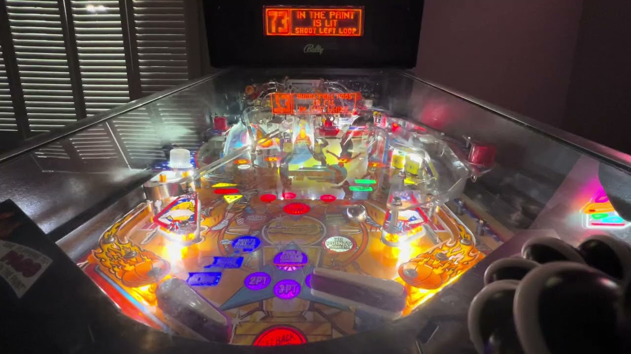 NBA Fastbreak Pinball in our home