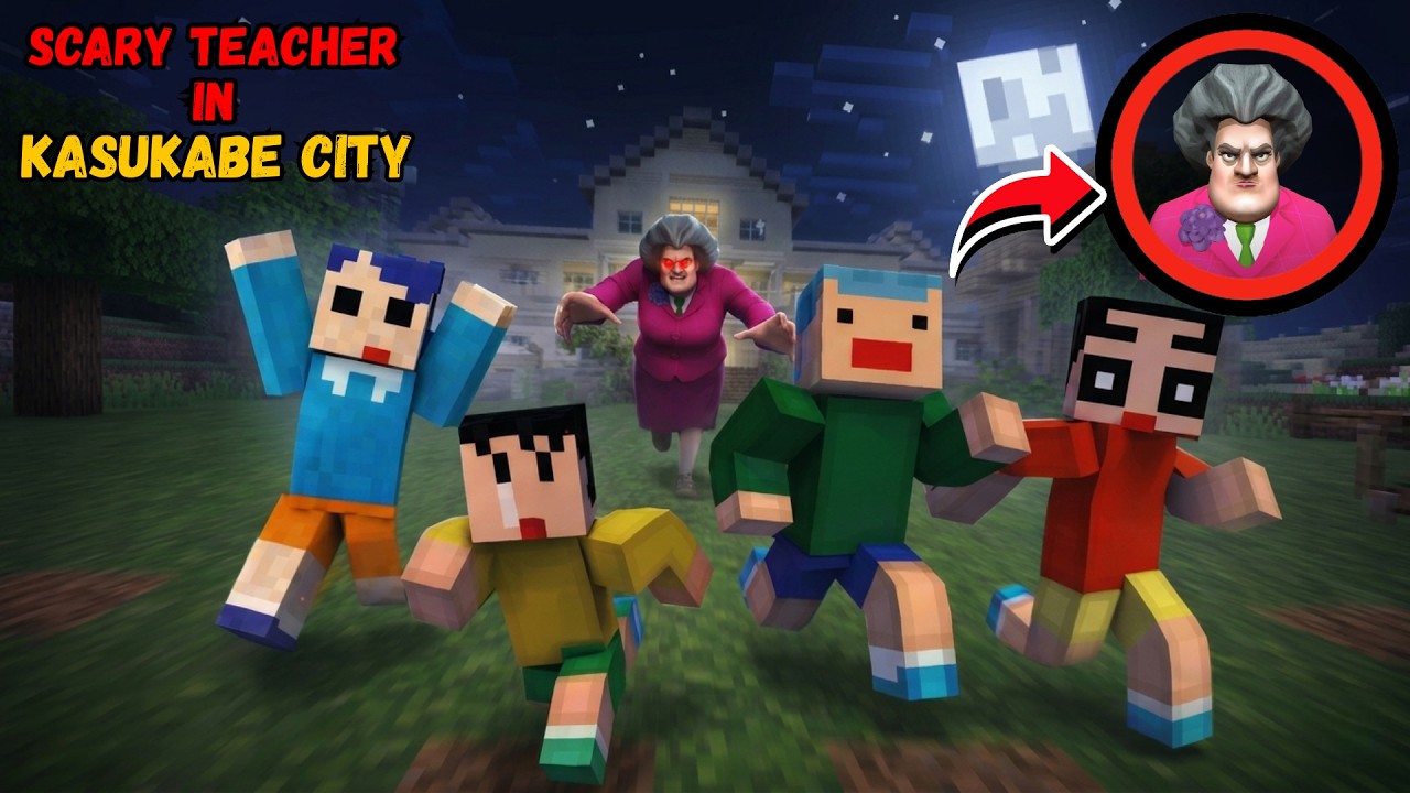 SHINCHAN FOUND Horror SCARY TEACHER In Minecraft 😨😱