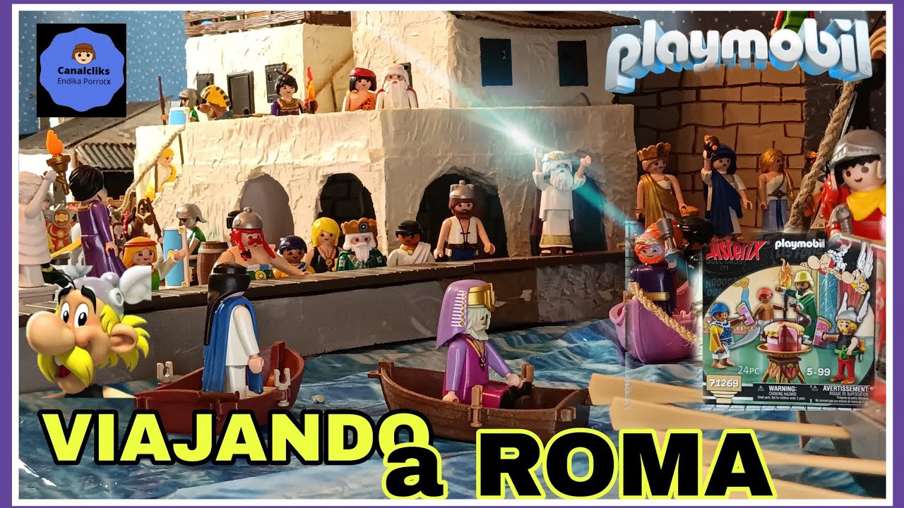 ASTERIX. Viajando a ROMA. STOP MOTION.Unboxing ref 71269. Playmobil.