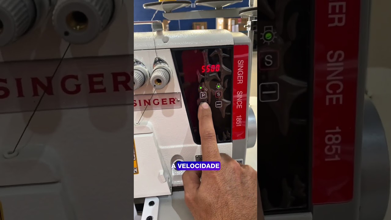 Máquina Overloque Singer 324G Ponto Cadeia
