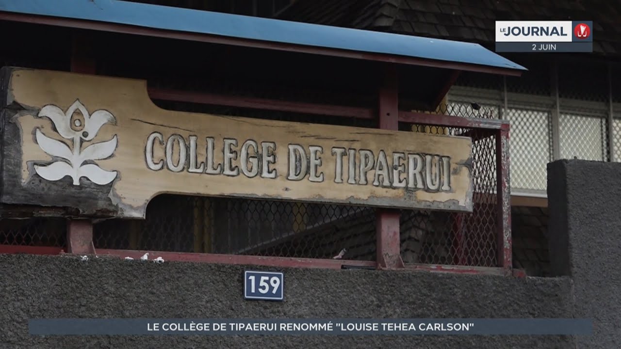 Le collège de Tipaerui renommé 