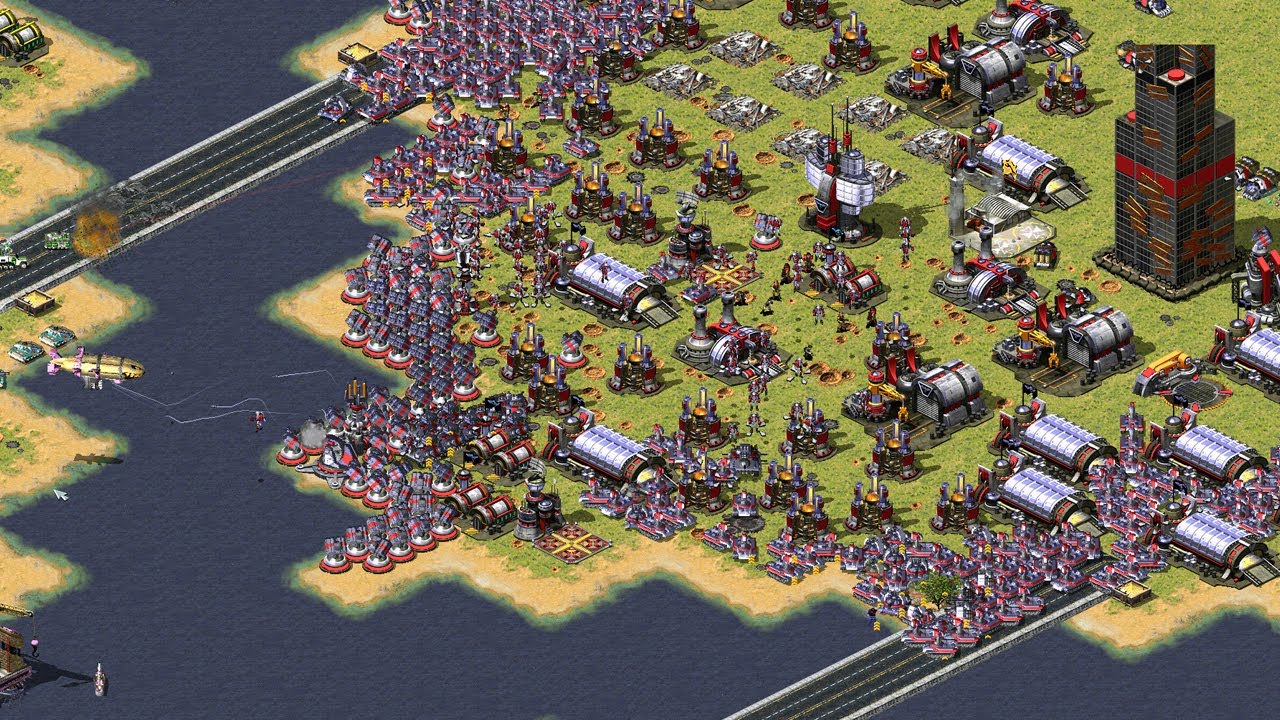 He Who Dares Win | Red ALert 2 | Extra hard AI | 7 vs 1 | Prism tank