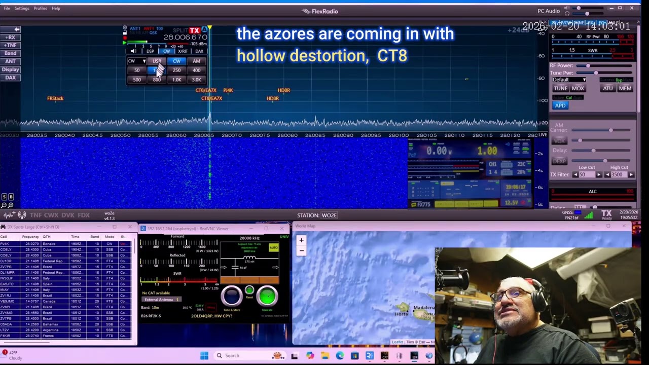 Ham Radio, Feb 20, 2026, CUBA CW, Sweden  CW,