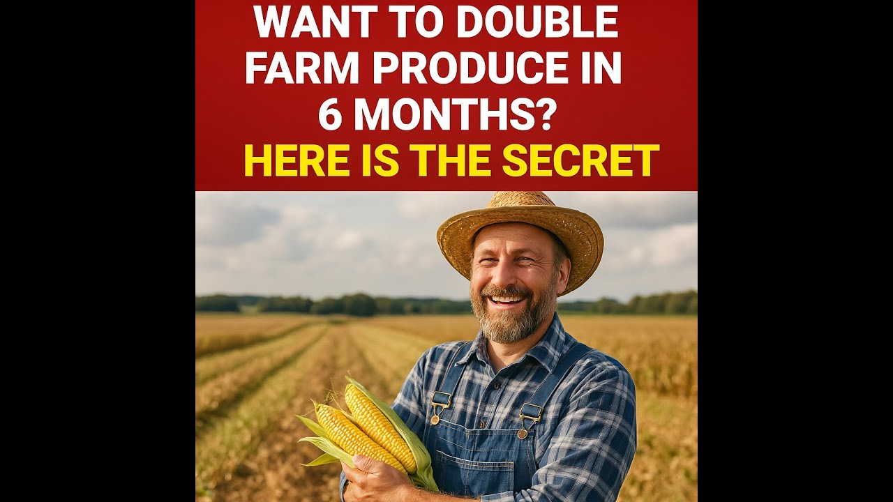 Want to Double your Farm Produce in 6 Months? Here is the Trick