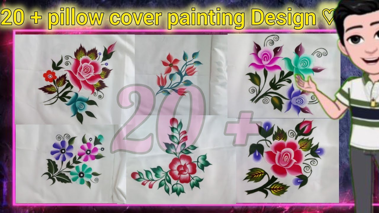 New pillow cover painting Design 👌💕