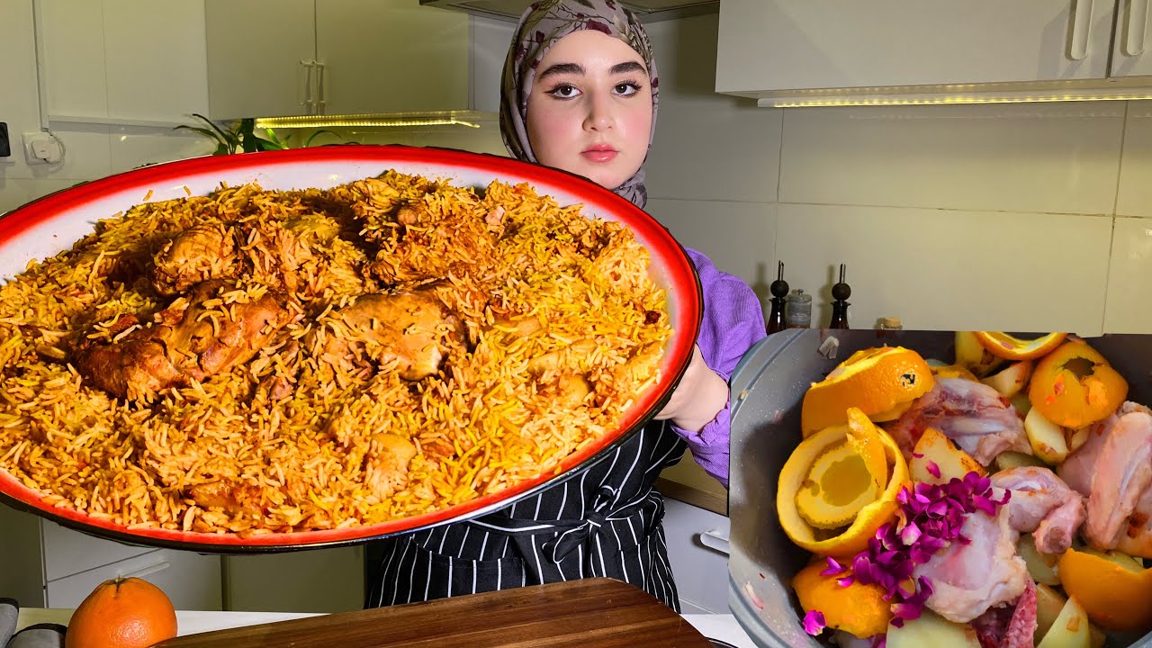 رز الكابلي المديني بالبرتقال، كابلي اهل المدينه بالطريقه الاصلية 🍊